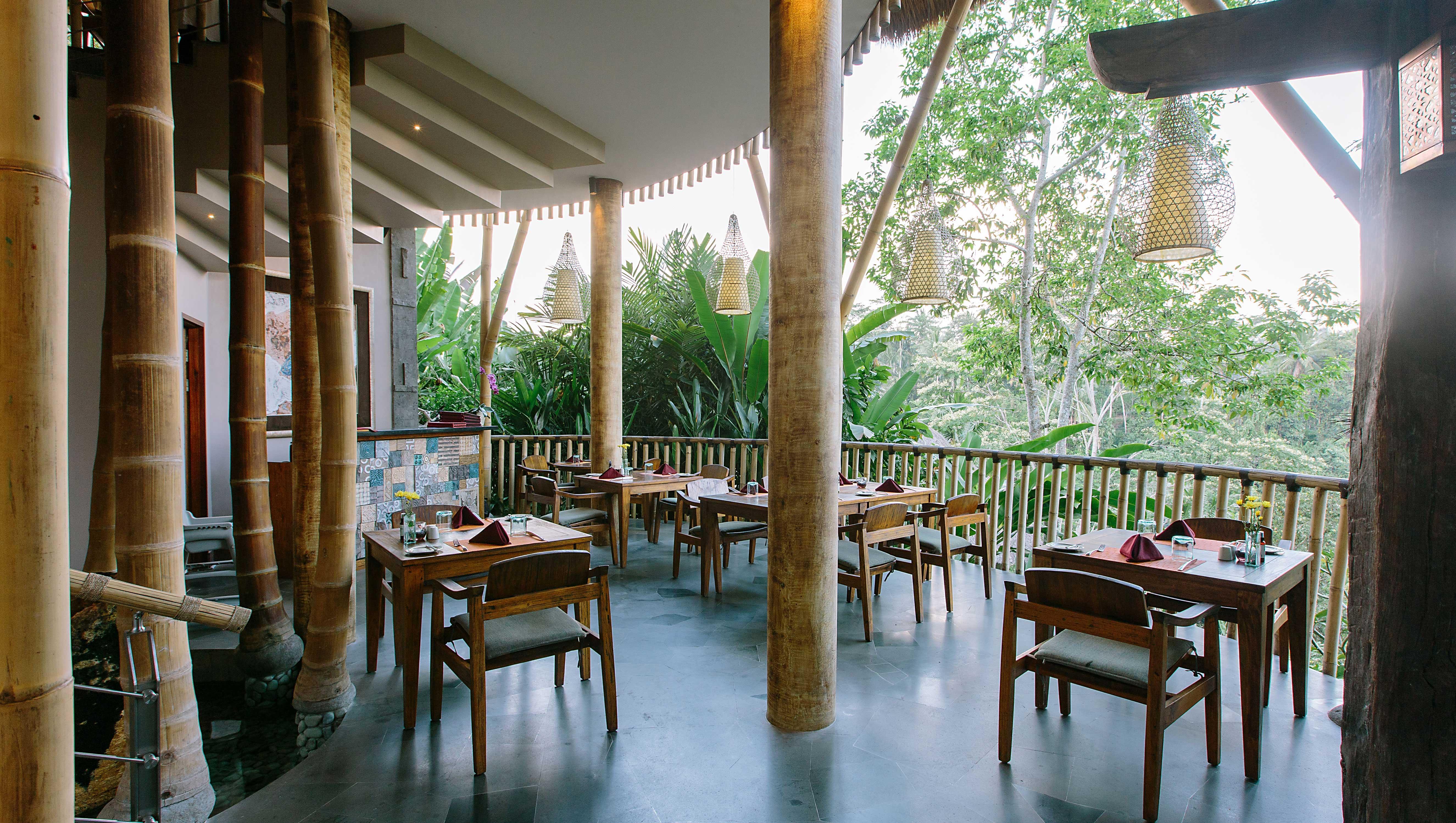 Tejaprana Resort & Spa Ubud Eksteriør bilde The restaurant at the resort