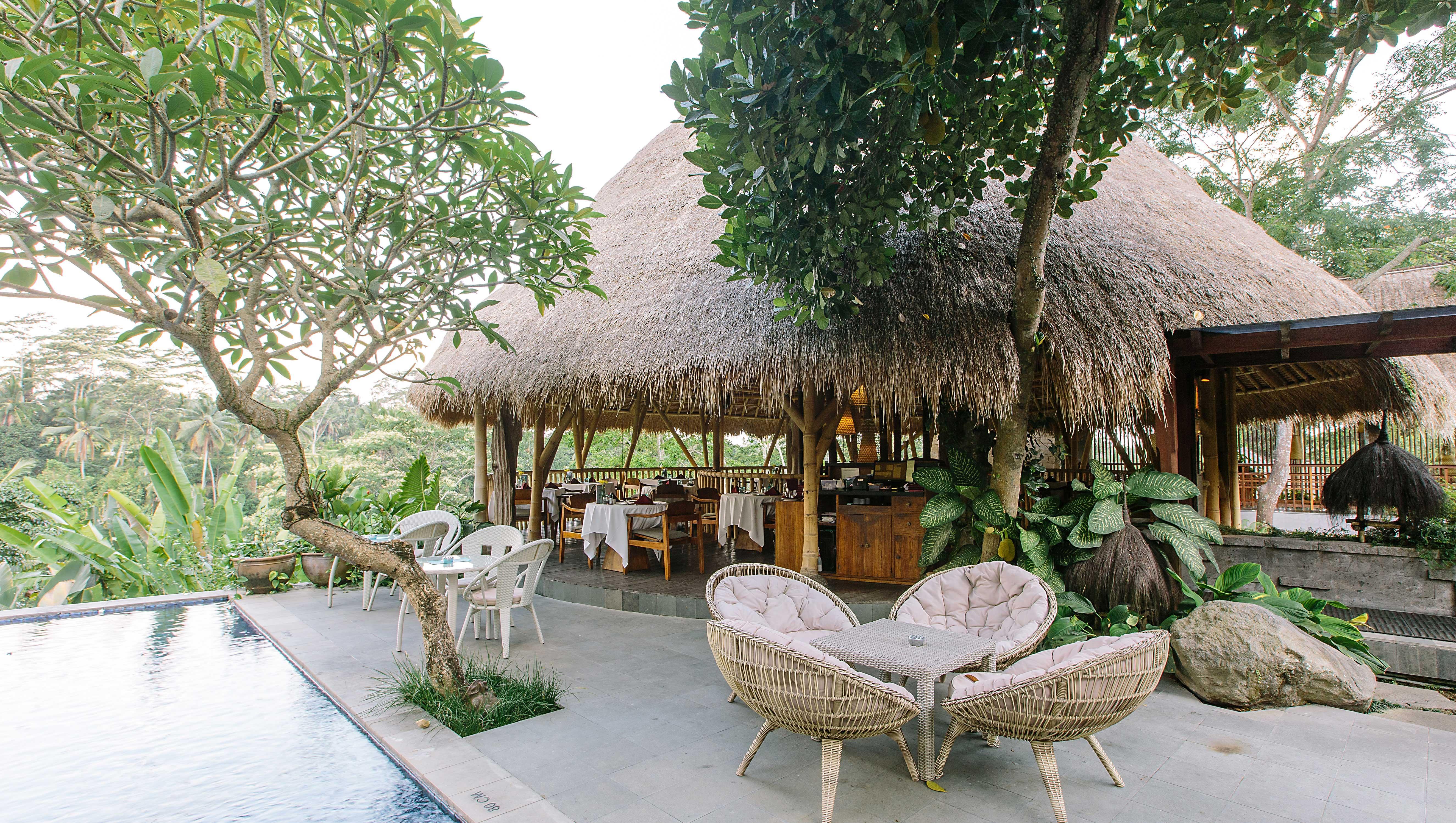 Tejaprana Resort & Spa Ubud Eksteriør bilde The restaurant at the resort