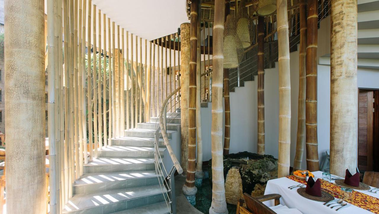 Tejaprana Resort & Spa Ubud Eksteriør bilde Bamboo columns in a hotel